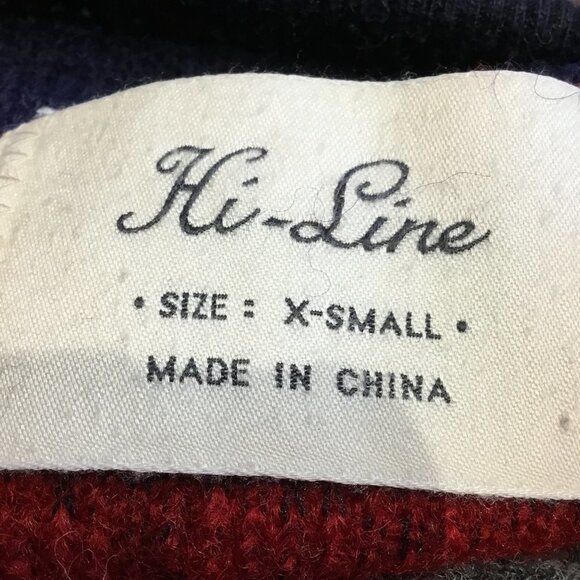 Madewell Hi-Line Wool Blend Striped Sweater Size XS - Picture 3 of 4